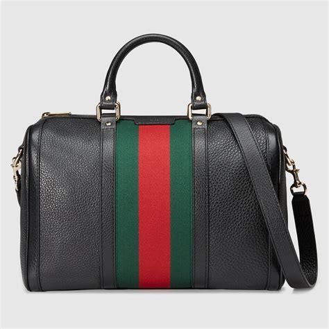 gucci red leather boston|Gucci official website.